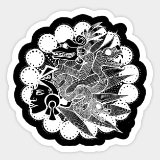 Aztec Medusa Sticker